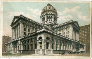 Illinois Chicago Post Office Postcard 15359