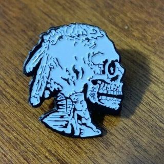 Native American Indian Skull Big D Speed Shop Hobo Nickel 1” Enamel Pin