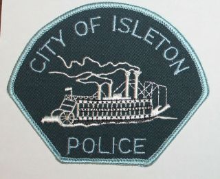 Defunct City Of Isleton Police Sacramento County California Riverboat Ca Pd