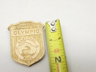 Olympic National Park - National Park Junior Ranger Wooden Badge Vtg Washington 2