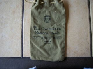 Vintage Money Bag Owensboro National Bank