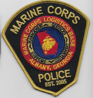 Us Marines Police Patch Albany Georgia State Ga Awesome
