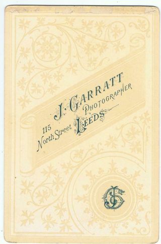Cabinet Card of a Man and Woman by Garratt,  Leeds 2