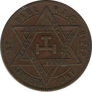 Masonic Penny St.  Paul Rac No 242 Lambeth Ont