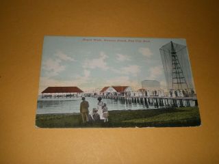 Old Town View Board Walk Wenona Beach Bay City Mi Michigan Postcard