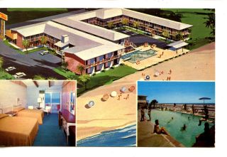 Ocean Strand Motor Inn - Myrtle Beach - South Carolina - Vintage Advertising Postcard