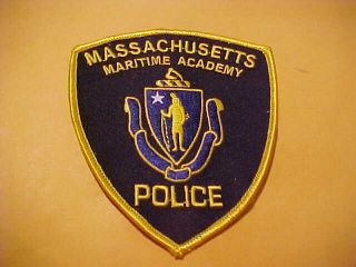 Massachusetts Maritime Academy Police Patch Shoulder Size