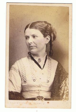 Cdv - Portrait Of Lady By Stacey Of Dunmow Essex