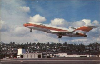 Pacific Southwest Airlines Psa Airplane Airline Issued Postcard