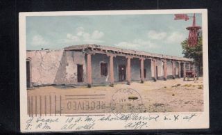 Postcard Home Of P.  Sheridan Albuquerque Nm From Santa Fe To Las Vegas 1906
