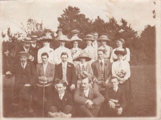 Old Vintage Photo Men Smoking Pipe Women Glamour Eastbourne Town Hall Staff W7