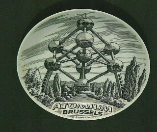 Space Age Mid Century Atomium Exhibit Worlds Fair 1958 Brussels Sominex Art Plat