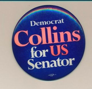4 " Cello 1966 John Collins For Us Senate Massachusetts Ma Campaign Button