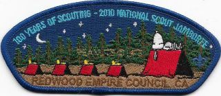 Redwood Empire Council Snoopy 2010 National Jamboree Csp Jsp Boy Scouts Bsa