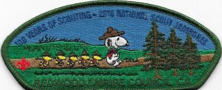Redwood Empire Council Snoopy Grn 2010 National Jamboree Csp Jsp Boy Scouts Bsa