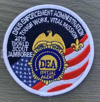 2019 World Scout Jamboree Dea Drug Enforcement Administration Patch Badge