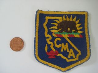 Vtg California Military Academy Badge Ocs National Guard Ca Cma Insignia Patch