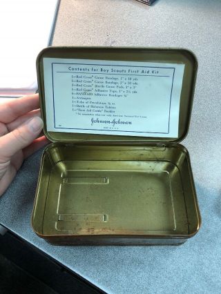 Vintage 1942 Boy Scouts of America Official First Aid Kit 2
