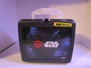 Star Wars Black Plastic Lunch Box Stormtrooper Bb - 8 Chewbacca Light Sabers