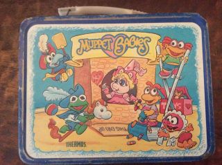 Vintage 1985 Muppet Babies Metal Lunchbox