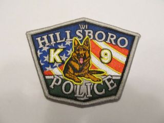 Wisconsin Hillsboro Police K - 9 Unit Patch