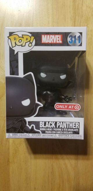 Funko Pop Marvel 311 Black Panther Bobble Head Target Exclusive