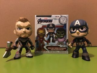 Funko Avengers Endgame Mystery Minis Thor & Captain America Vinyl Figures Marvel