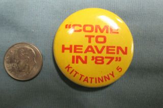 Oa 1987 Kittatinny Lodge 5 Official Pin Back Button Order Of Arrow Boy Scout Pa