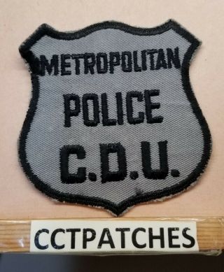 Vintage Washington Dc Metropolitan Police Cdu Shoulder Patch