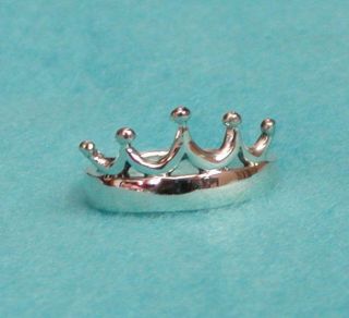 Size 8 Zeta Tau Alpha Zta Sterling Silver 5 Point Crown Ring Jewelry Sister Gift
