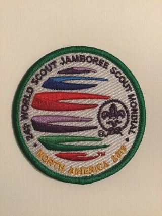 2019 24th World Scout Jamboree Scout Mondial 3 " Green Border Patch -