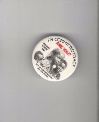 Missions Sunday Pinback 1983 Pin Civil Rights Ame Church Dept Overseas Missions