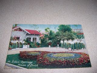 1910s Eden Springs,  House Of David,  Benton Harbor Mi.  Antique Postcard