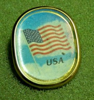 Vintage Usa American Flag Lapel Pin Patriotic Independence Day 4th Of July