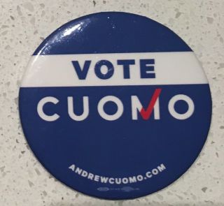 2018 Andrew Cuomo York Democrat Governor Button
