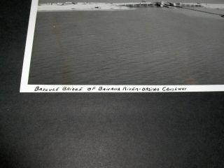 Vintage 12 - 5 - 63 NASA Bascule Bridge Banana River - Orsino Causeway B&W Photo 4