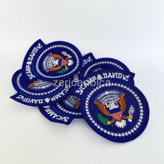Set Of 5 Us Camp David Presidential Seal Of The President Embroidered Patch