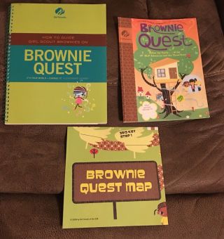 Brownie Quest Book - Map - How To Guide Girl Scout Brownies On Brownie Quest Spiral