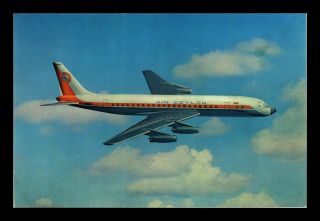 Dr Jim Stamps Us Air Ceylon Airplane Transportation Continental Postcard