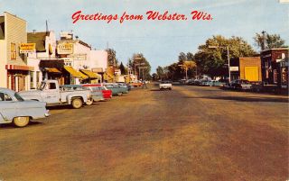 Webster Wisconsin Main Street Radio Tv Shop Clyde 