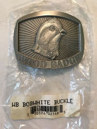 Wood Badge Woodbadge Boy Scout Bob White Belt Buckle