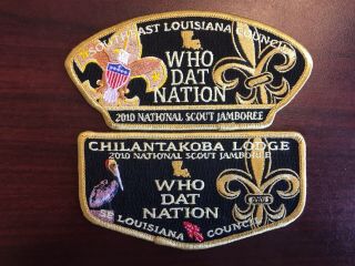 Southeast Louisiana Council Chilantakoba Lodge 2010 National Jamboree Patch Set