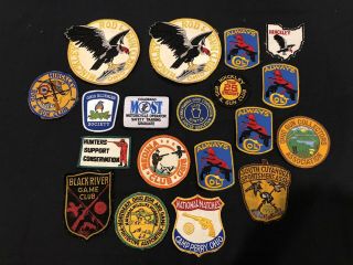 Rare 20 Vintage Ohio And Pennsylvania Hunting & Gun Related Patches