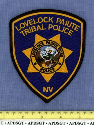 Lovelock Paiute Tribe 2 Nevada Indian Tribal Police Patch Full Embroidery Seal