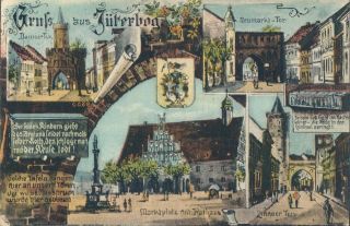 Germany Gruss Aus Juterbog Multiview Pc 1910s