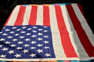 Vintage American Flag 50 Star Usa 100 Cotton Bunting Premier Annin Co 1/2 Price
