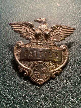Obsolete Vintage Metal Ohio State Seal Police Badge Screw Back
