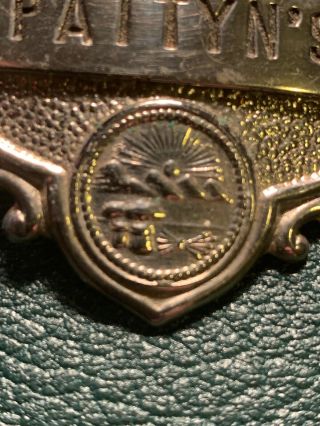 OBSOLETE Vintage metal Ohio State Seal Police Badge Screw Back 2