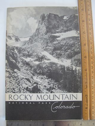 1939 Rocky Mountain National Park Colorado Travel Guide Vacation Book Souvenir
