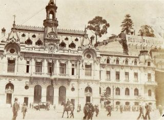 The Plaza Sotomayor - Valparaíso,  Chile - Vintage 1910s Snapshot Photo 2